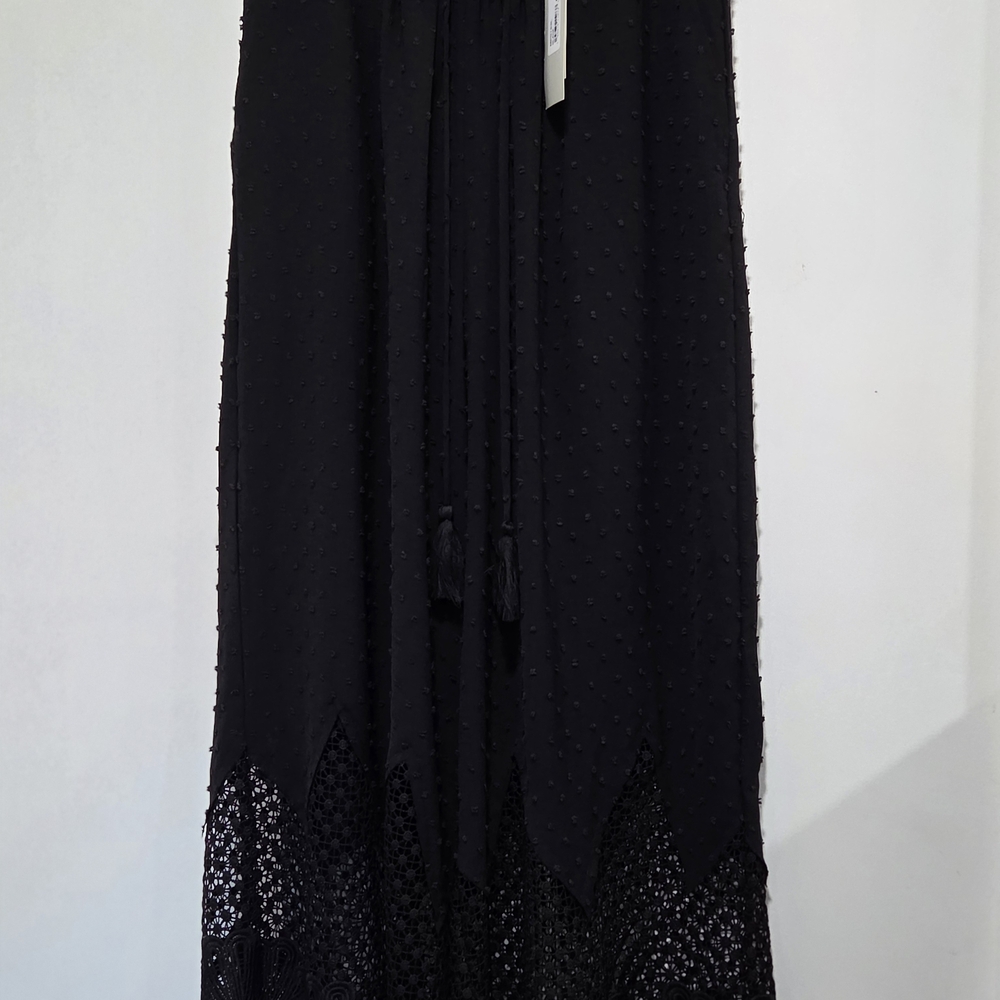 Elegant Black Lace Women's Pants